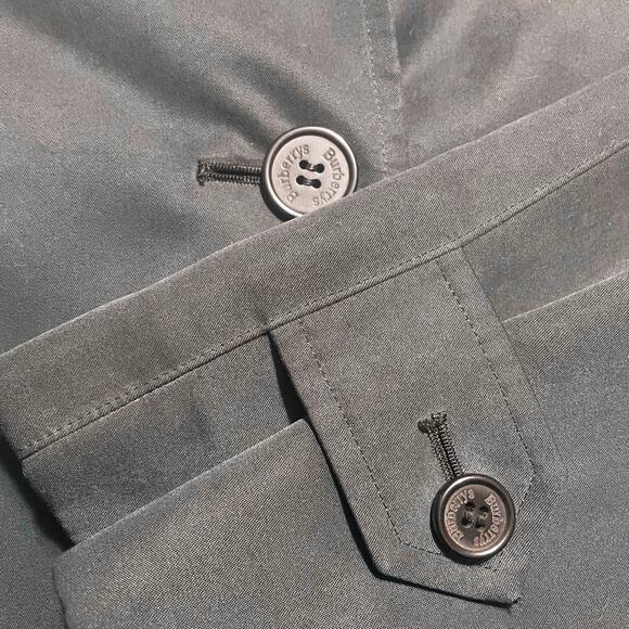 EUC- Vintage Burberry's Of London Graphite Maxi Overcoat - Picture 7 of 9